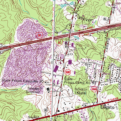 Topographic Map of Fairfax County Police Department Helicopter Division, VA