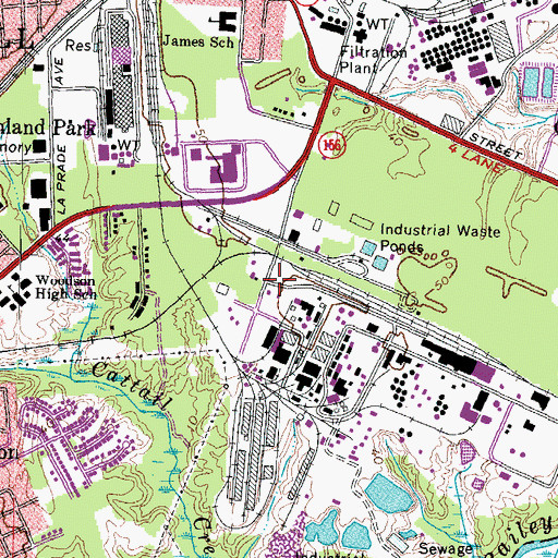 Topographic Map of Ashland Emergency Medical Services, VA