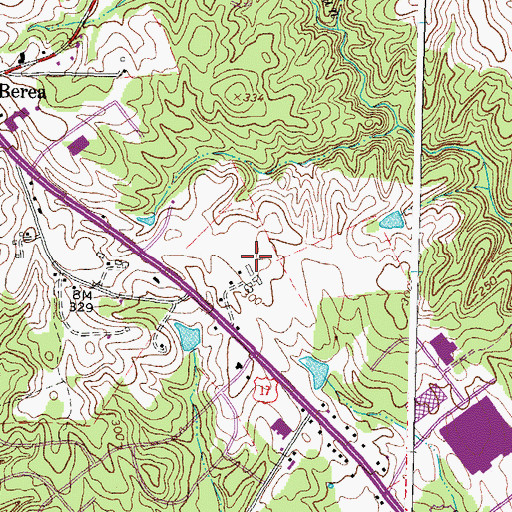 Topographic Map of Stafford County Fire and Rescue Department Station 12 Berea, VA