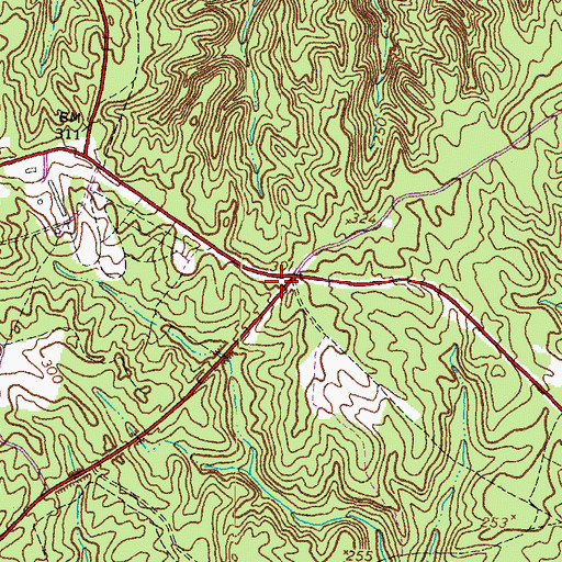 Topographic Map of Quantico Fire and Emergency Services Station 33, VA