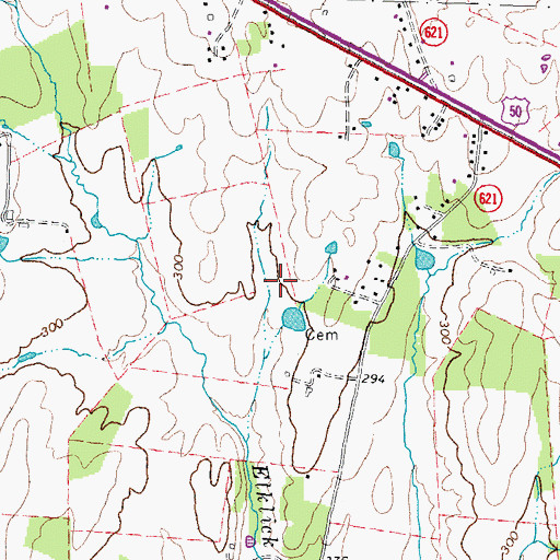 Topographic Map of Loudoun County Fire and Rescue Dulles South Public Safety Center Station 19, VA