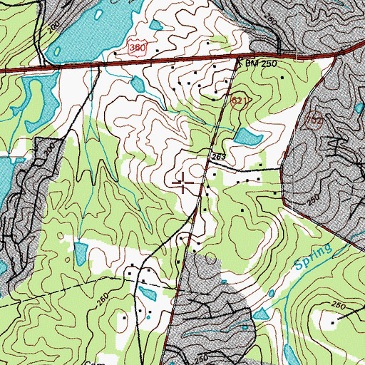 Topographic Map of Manchester Volunteer Rescue Squad Station 2, VA
