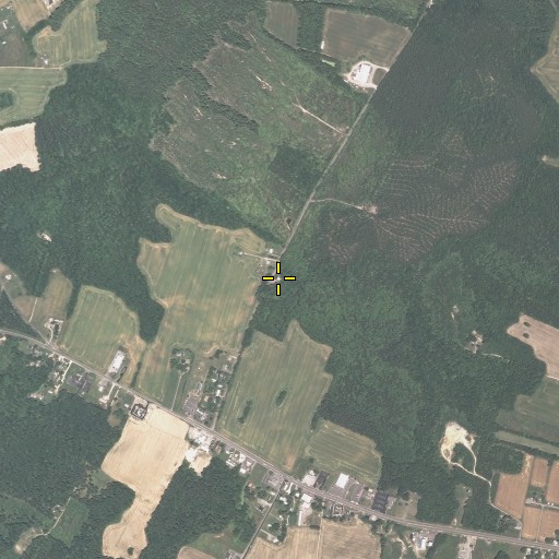 Aerial/Satellite Image of Northumberland Volunteer Rescue Squad Station 2, VA