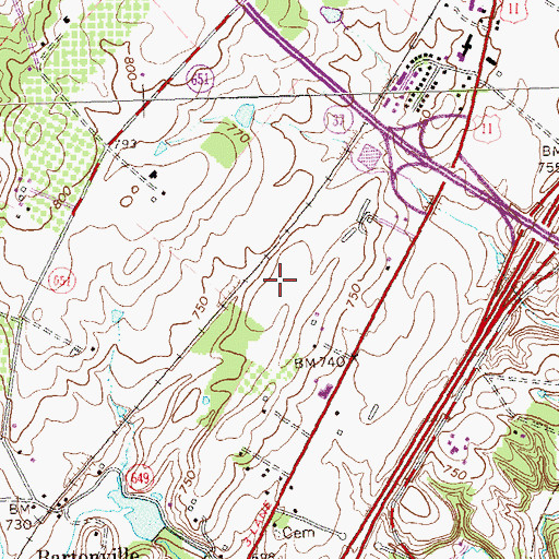 Topographic Map of Valley Medical Transport, VA