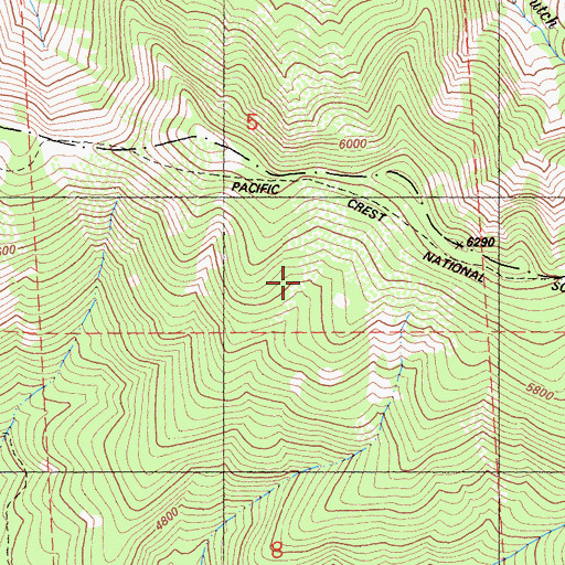 Topographic Map of Sheep Camp, CA