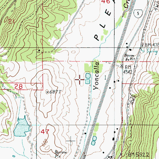 Topographic Map of Rice Hill Owners Association Sewage Treatment Facility, OR