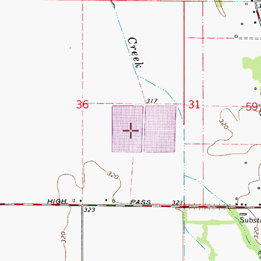 Topographic Map of Junction City Wastewater Treatment Facility, OR