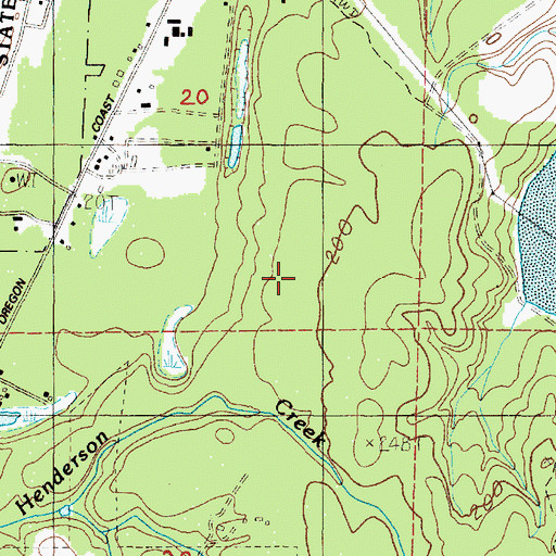 Topographic Map of Newport Wastewater Treatment Plant, OR