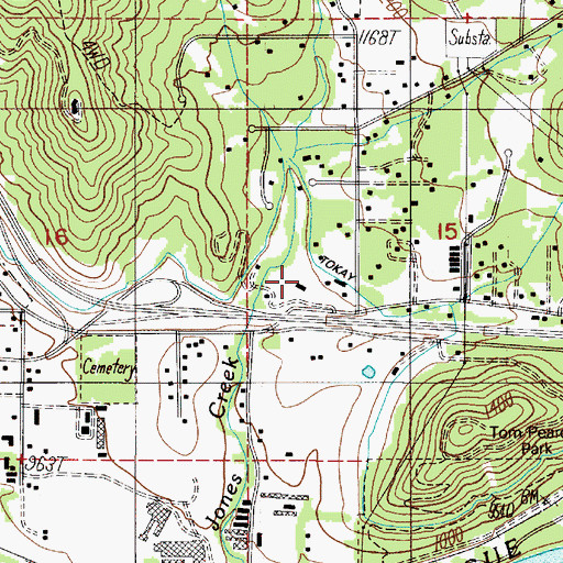 Topographic Map of United Parcel Service Wastewater Treatment Facility, OR