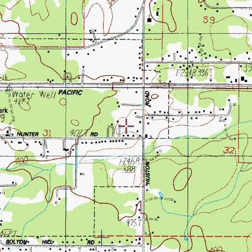 Topographic Map of Veneta Wellhead, OR