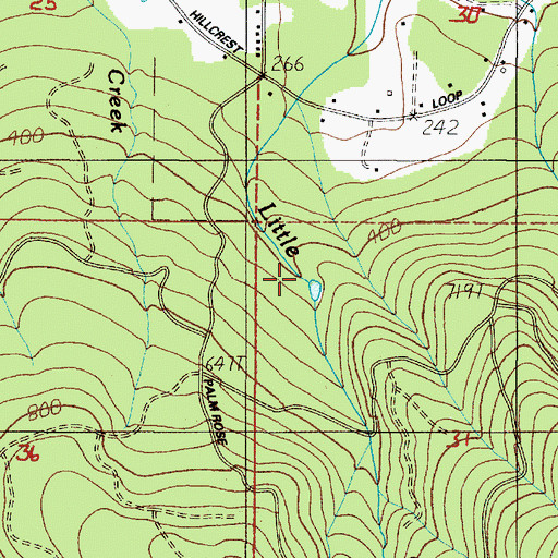Topographic Map of Wickiup Water District, OR