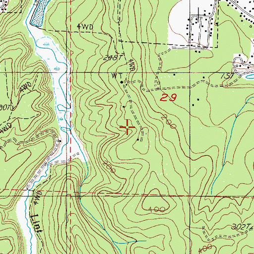 Topographic Map of Waldport Water Treatment Plant, OR