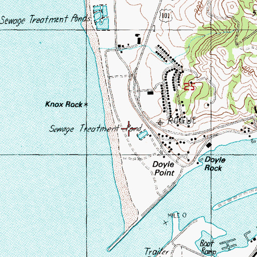 Topographic Map of Wedderburn Sanitary District Wastewater Treatment Plant, OR