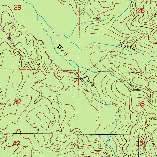 Topographic Map of Cannon Beach Water Treatment Plant, OR