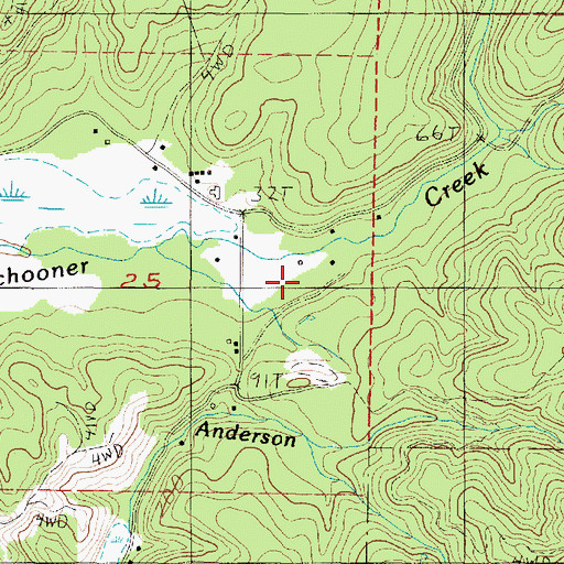 Topographic Map of Lincoln City - Schooner Creek Water Treatment Plant, OR
