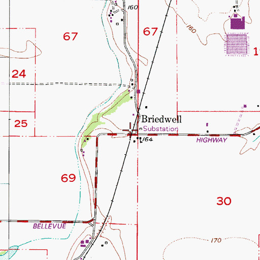 Topographic Map of Amity Water Treatment Plant, OR