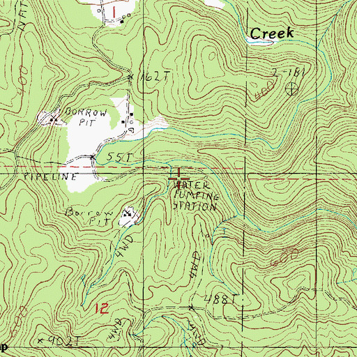 Topographic Map of Kernville - Gleneden Beach - Lincoln Beach Water District Water Treatment Plant, OR