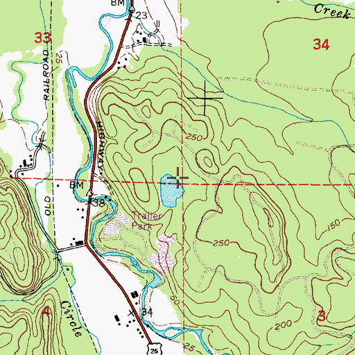 Topographic Map of Seaside Water Treatment Plant, OR