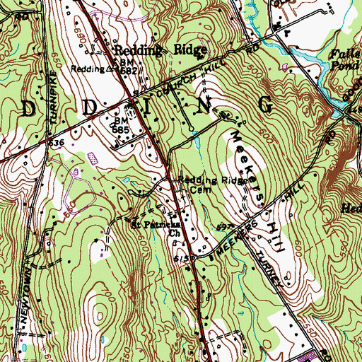 Topographic Map of Redding Paramedic Alliance, CT