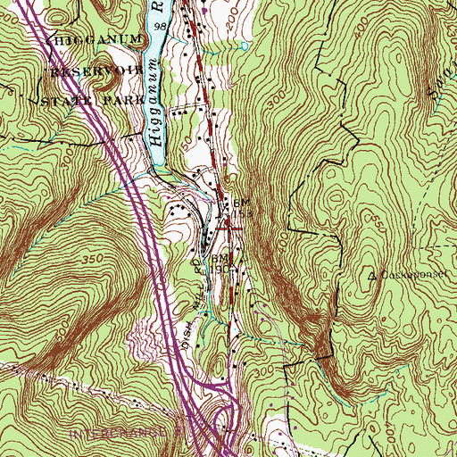 Topographic Map of Haddam Volunteer Ambulance Service, CT