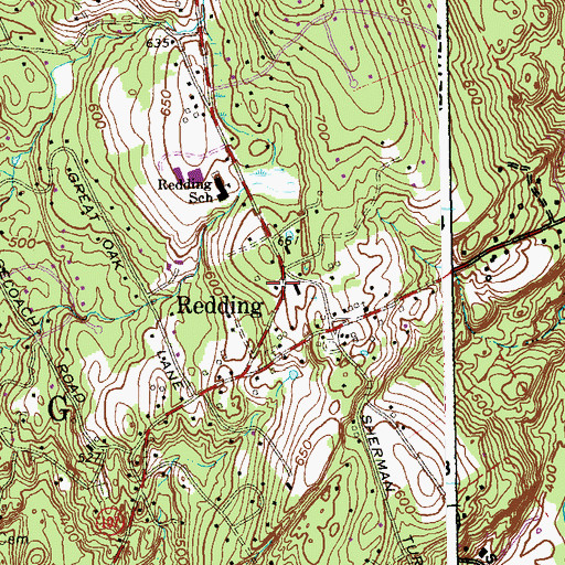 Topographic Map of Redding Paramedic Alliance, CT