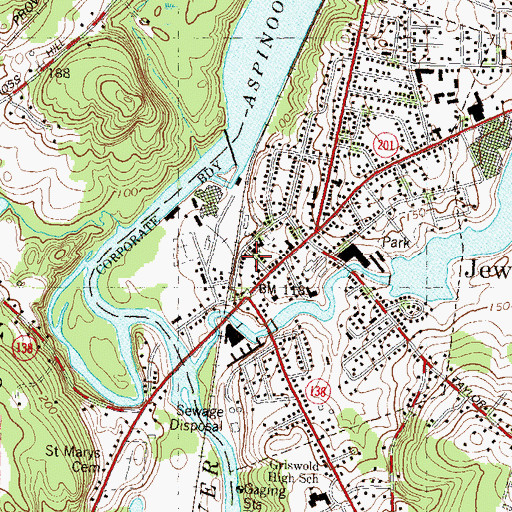 Topographic Map of American Legion Ambulance, CT
