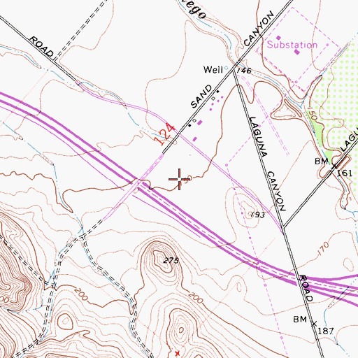 Topographic Map of Kaiser Permanente Orange County Irvine Medical Center, CA