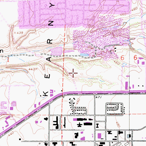 Topographic Map of Sharp Rees - Stealy Medical Center Mira Mesa, CA