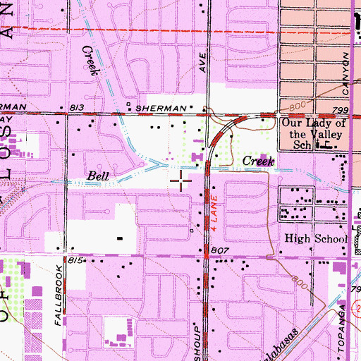 Topographic Map of Pine Grove Hospital, CA