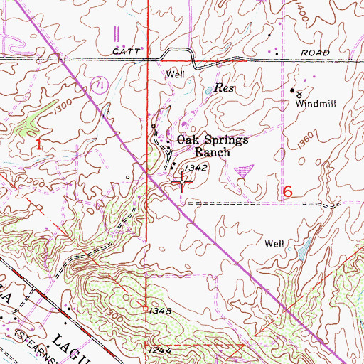 Topographic Map of Inland Valley Regional Medical Center, CA