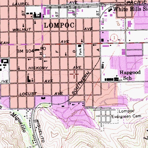 Topographic Map of Champion Addiction Treatment Center, CA