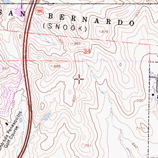 Topographic Map of Aurora Behavioral Health Care San Diego, CA