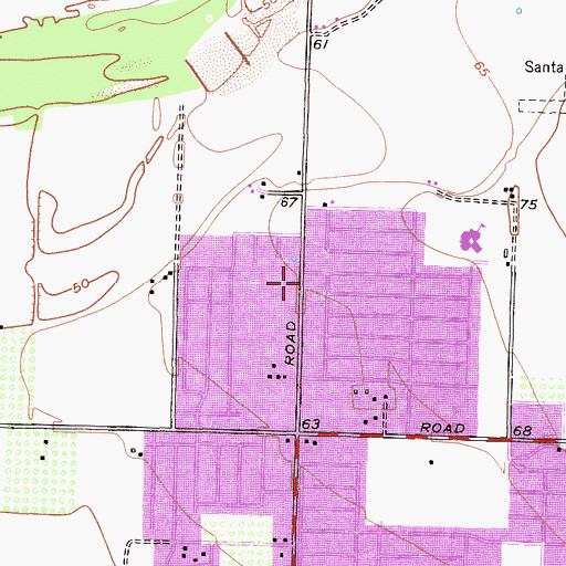 Topographic Map of Pacific Shores Hospital, CA