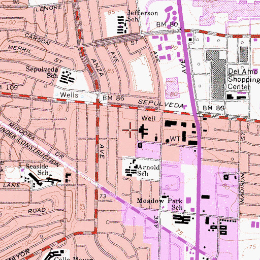 Topographic Map of Star View Adolescent Center, CA