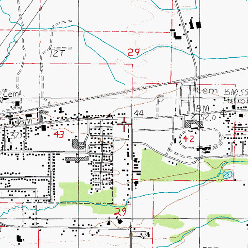 Topographic Map of Tillamook Bay Community College, OR