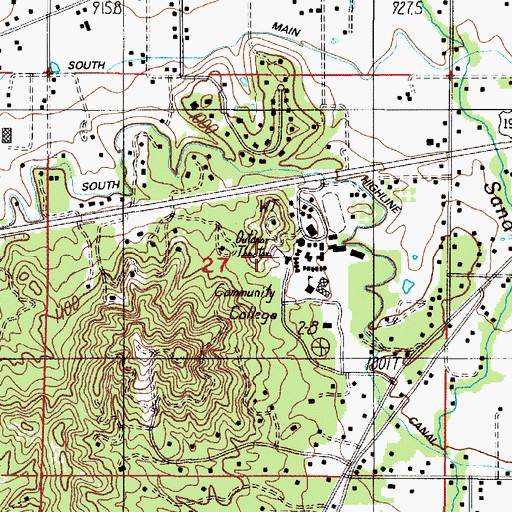 Topographic Map of Rogue Community College Outdoor Concert Bowl, OR