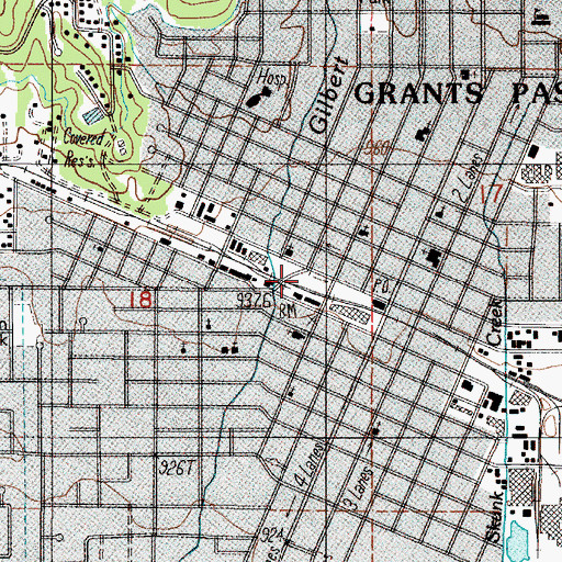 Topographic Map of Josephine County Juvenile Justice Center, OR