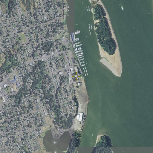 Aerial/Satellite Image of Saint Helens City Hall, OR