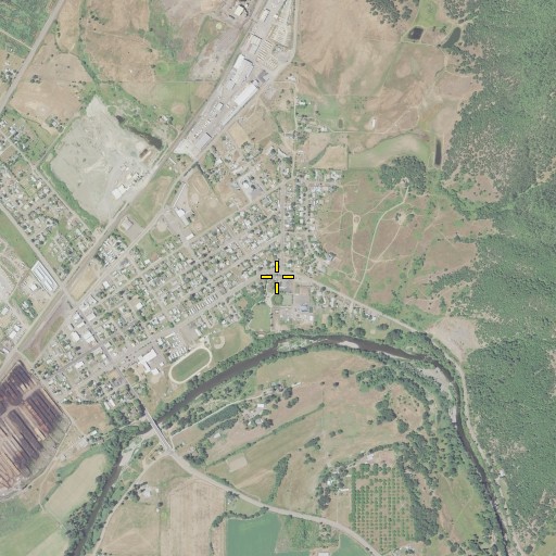 Aerial/Satellite Image of Riddle Branch Library, OR