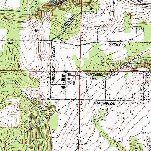 Topographic Map of River City Speedway, OR