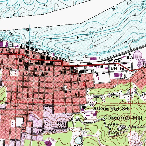 Topographic Map of Heritage Museum, OR