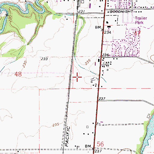 Topographic Map of Department of Motor Vehicles Corvallis, OR