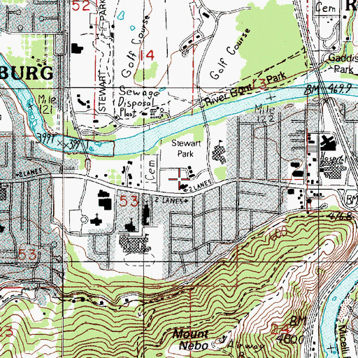 Topographic Map of Betty Long Unruh Theatre, OR