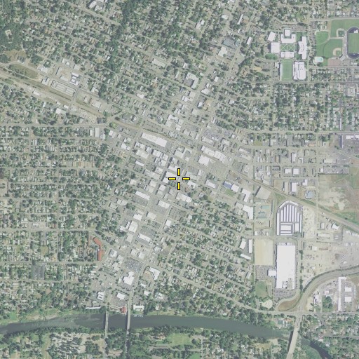 Aerial/Satellite Image of Historic Rogue Theatre, OR