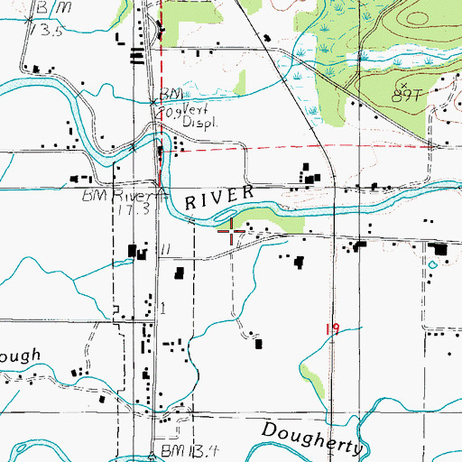 Topographic Map of Latimer Quilt and Textile Center, OR