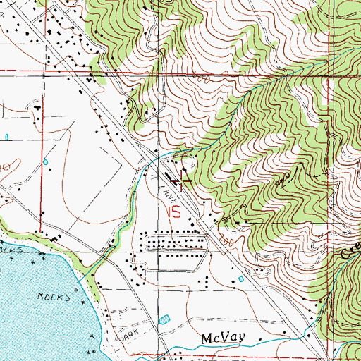 Topographic Map of Chetco Valley Historical Museum, OR