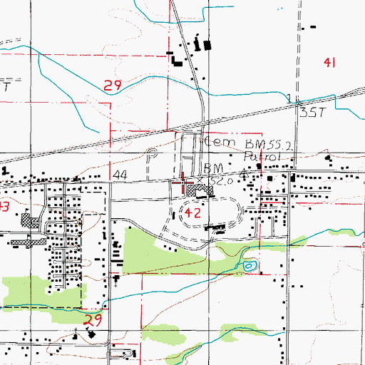 Topographic Map of Tillamook County Fairgrounds Convention Center, OR