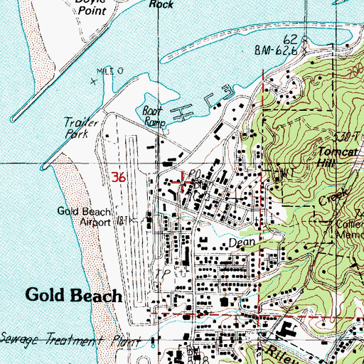 Topographic Map of Rogue Playhouse Theatre, OR