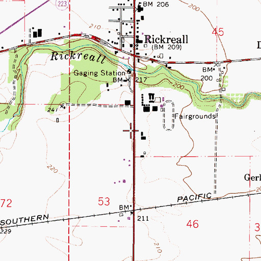 Topographic Map of Polk County Museum, OR