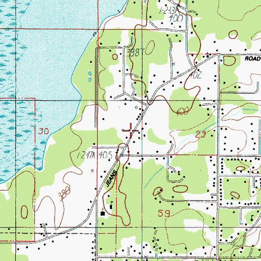 Topographic Map of Applegate Pioneer Museum, OR